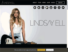 Tablet Screenshot of lindsayell.com